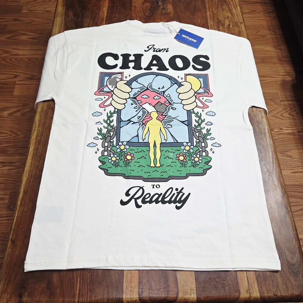 Sixth June Men's White Graphic T-Shirt